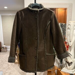 L.L. Bean Dark Green Teddy Jacket